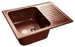 Granfest Мойка кухонная Standart GF-S645L Красный Марс – фотография-1